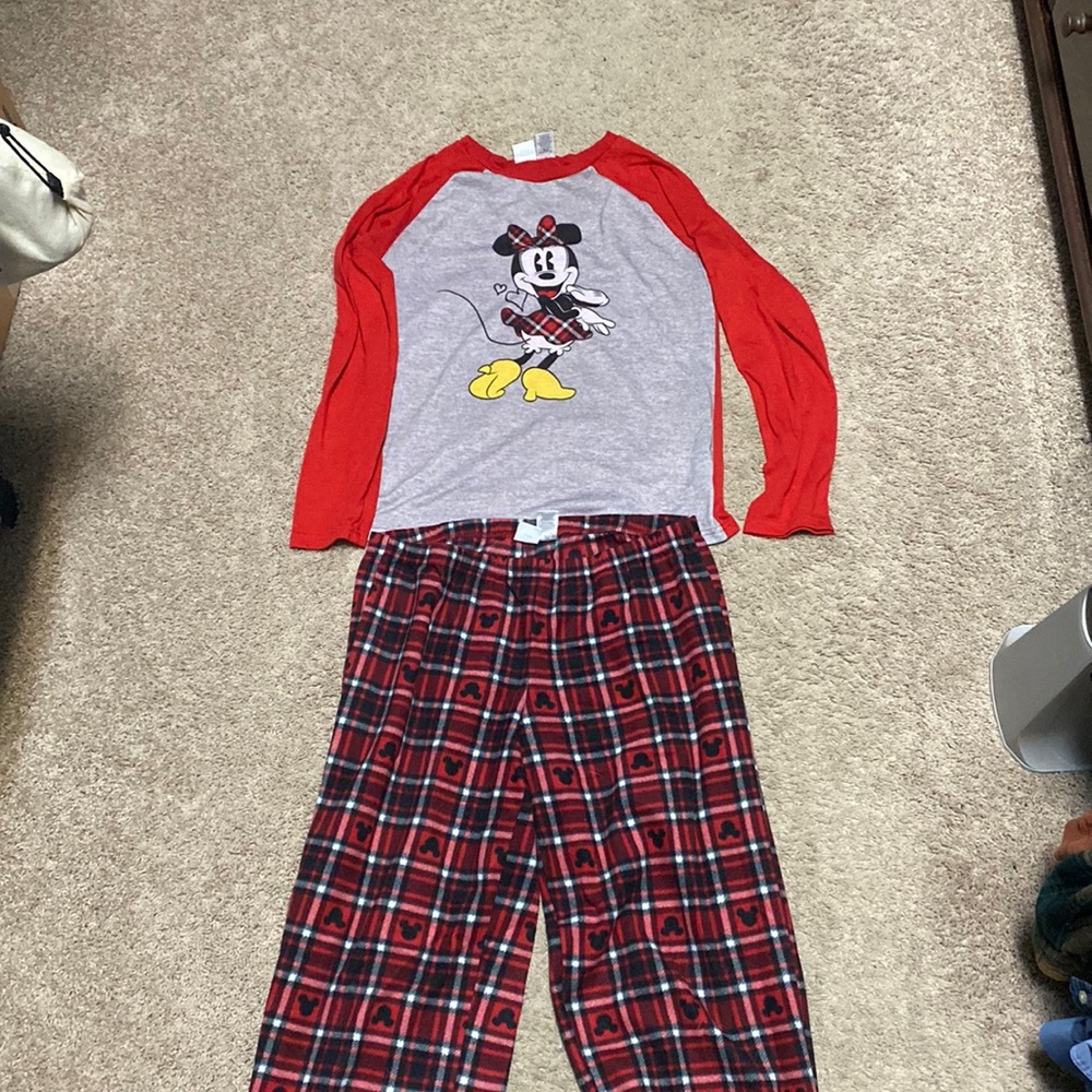Adult medium mini mouse pj set